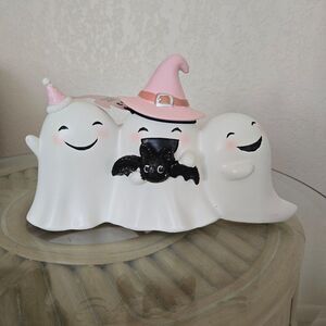 Goblin and Ghoul Cute Pink Ghost Trio Halloween Decor